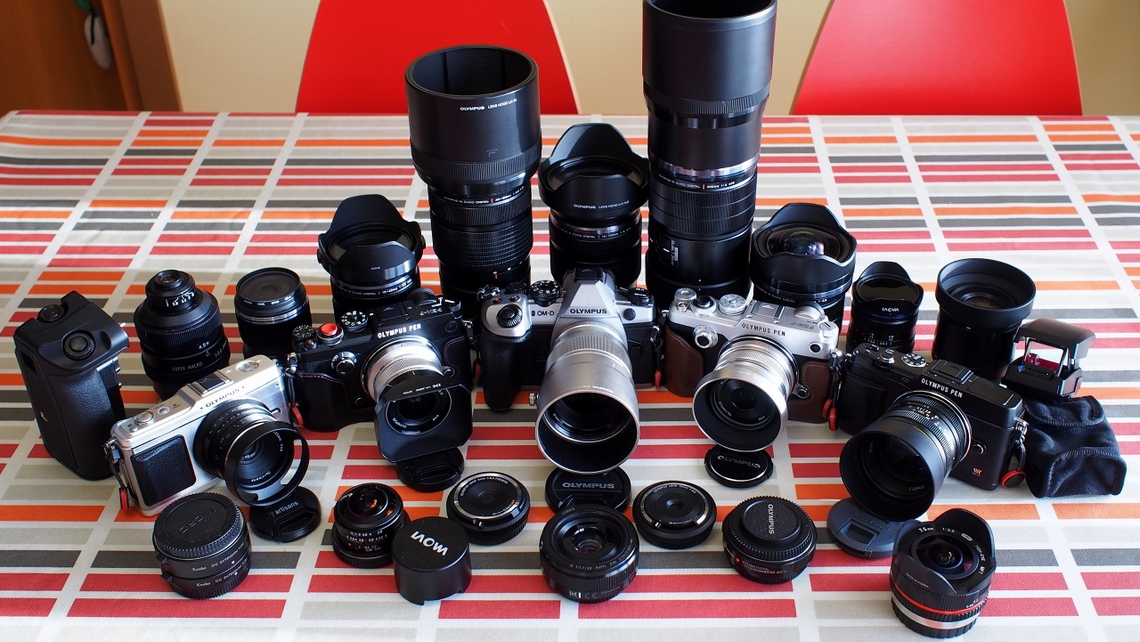 La mia attrezzatura Olympus