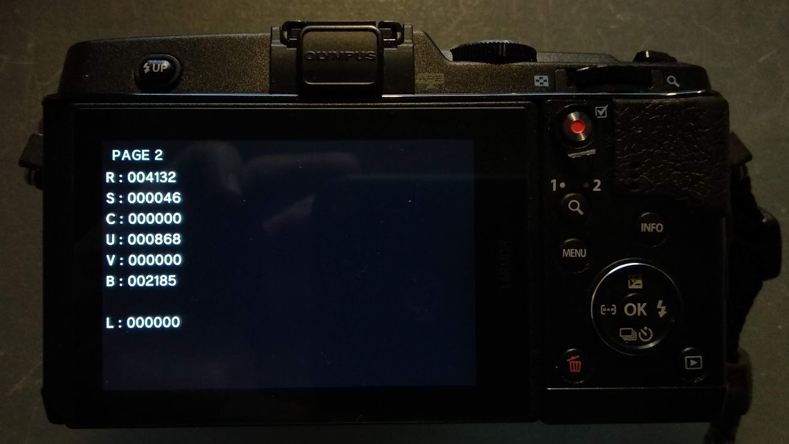 Olympus menu